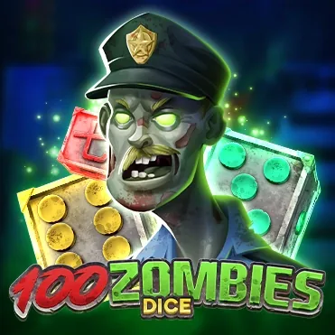 100 Zombies Dice official Endorphina slot cover artwork