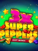 3x Super Peppers official Belatra slot cover artwork