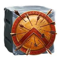 Almighty Sparta Dice official Endorphina symbol artwork for combinations and payout notes
