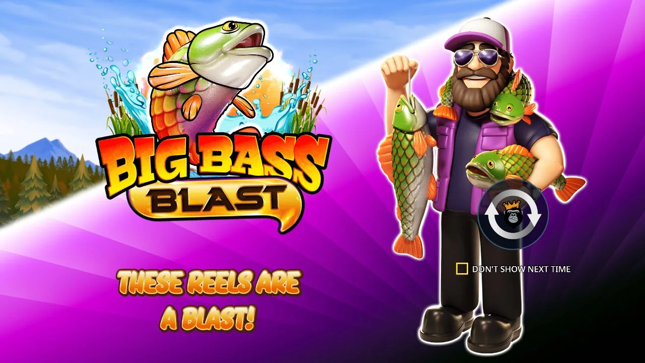 Big Bass Blast official Pragmatic Play demo gameplay and information screen