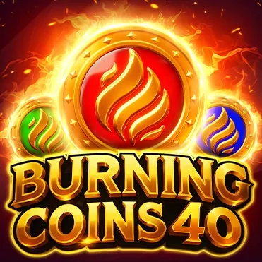Burning Coins 40 official Endorphina slot cover artwork