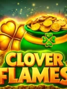 Clover Flames official Endorphina slot cover artwork