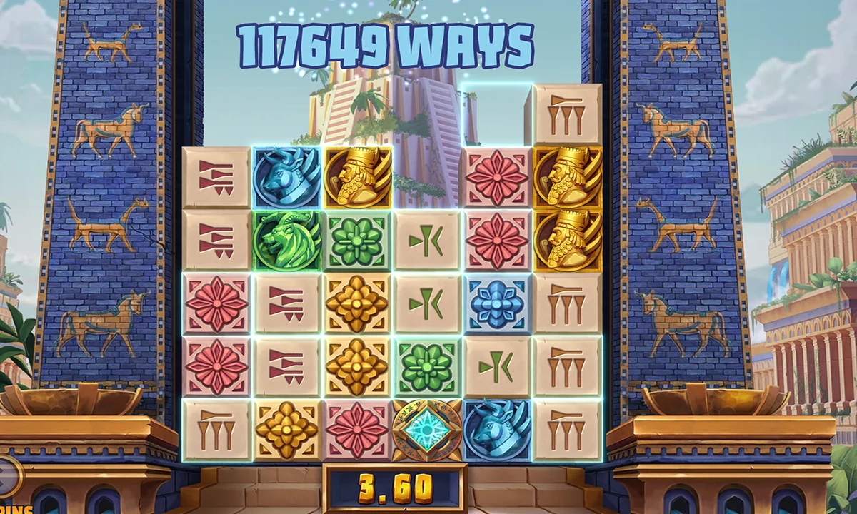 Conquer Babylon symbols, combinations and feature area