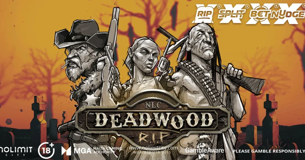 Deadwood R.I.P official Nolimit City wide slot artwork