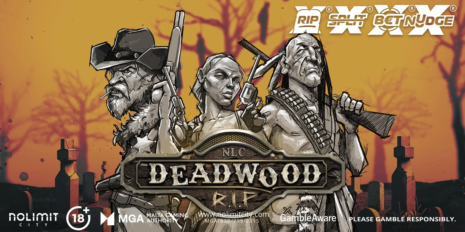 Deadwood R.I.P official Nolimit City gameplay or feature screen