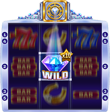Diamonds 4 The Win official feature illustration by Push Gaming