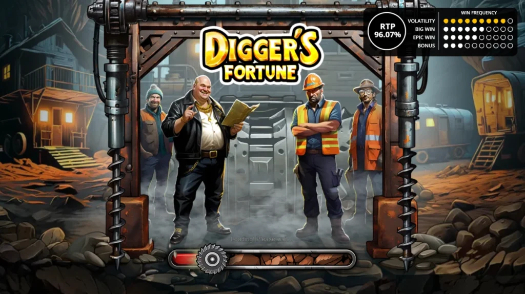 Digger's Fortune official Belatra slot cover artwork