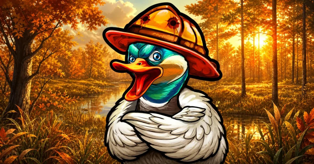 Duck Hunters 2 wide slot card artwork based on official Nolimit City art
