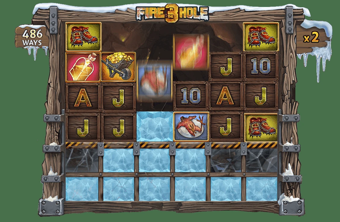 Fire in the Hole 3 official Nolimit City gameplay or feature screen