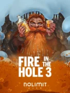 Fire in the Hole 3 official Nolimit City slot cover artwork