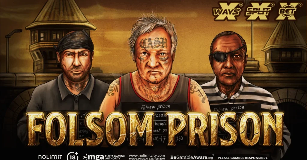 Folsom Prison official Nolimit City wide slot artwork