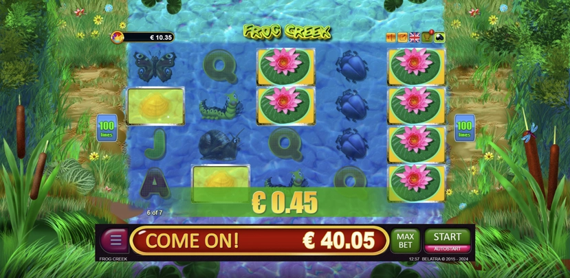Frog Creek official Belatra feature artwork for payout and combination notes