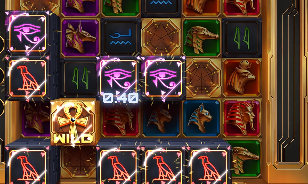 Glyph of Gods symbols, combinations and feature area