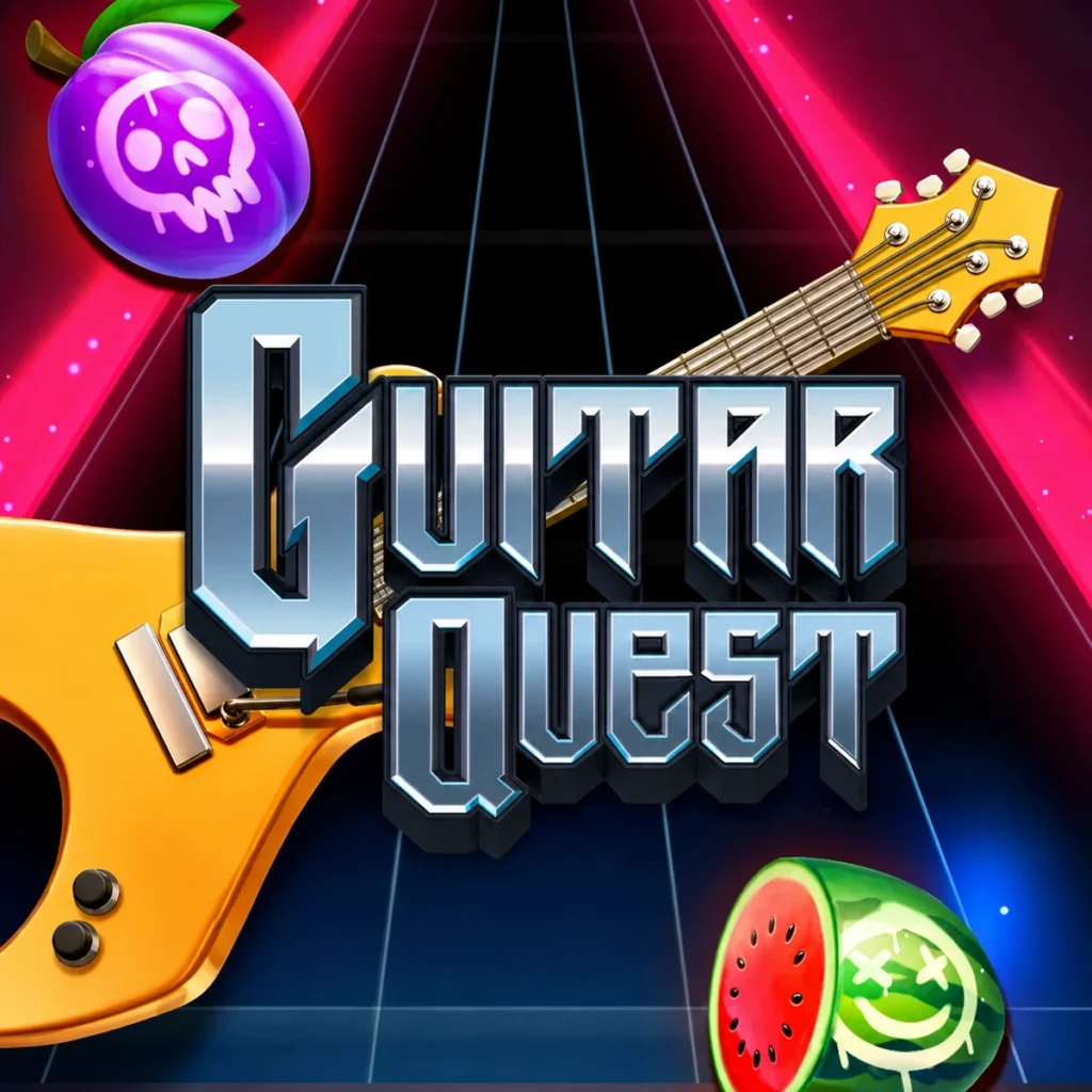 Guitar Quest slot cover artwork by Relax Gaming