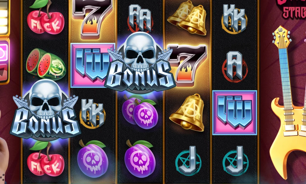 Guitar Quest symbols, combinations and feature area
