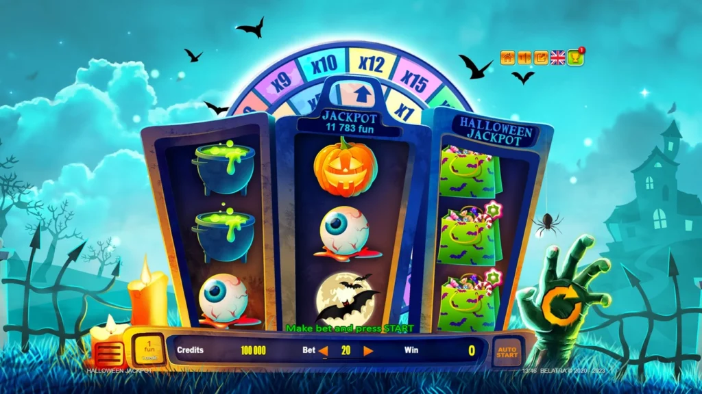 Halloween Jackpot official Belatra slot cover artwork