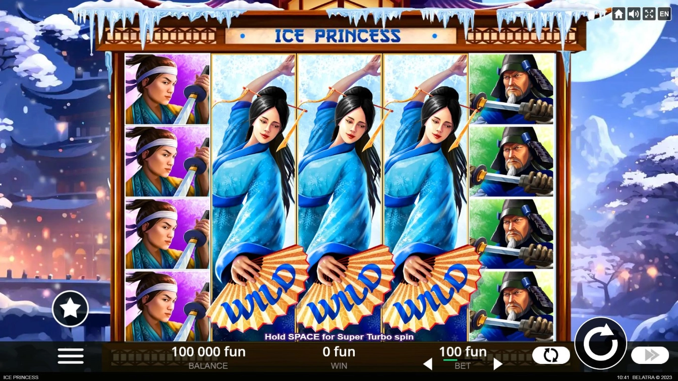 Ice Princess official Belatra gameplay image showing the game presentation
