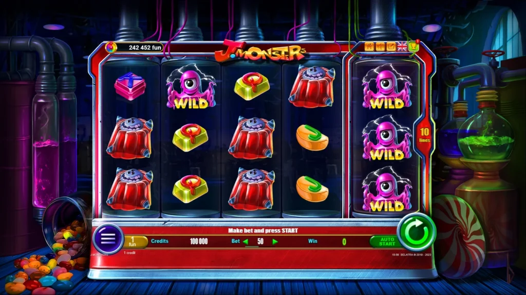 J-Monsters official Belatra gameplay image showing the game presentation