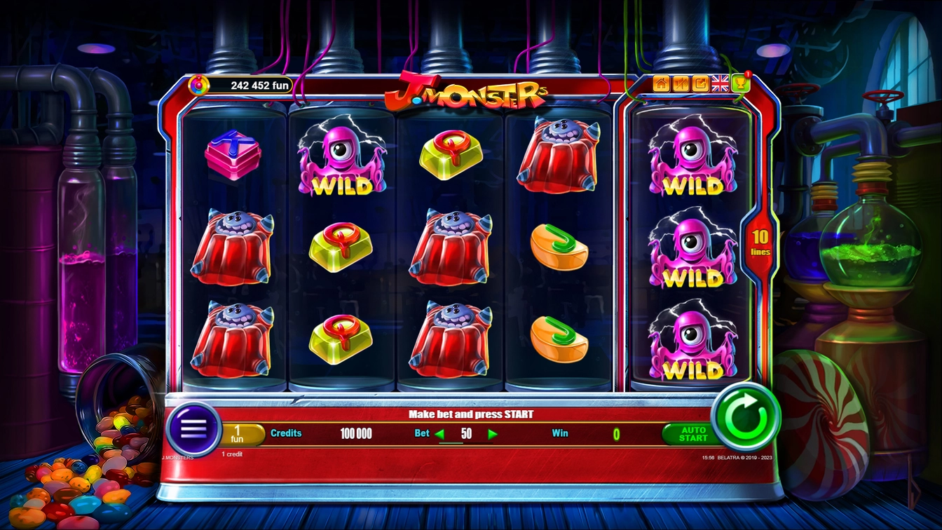 J-Monsters official Belatra gameplay image showing the game presentation