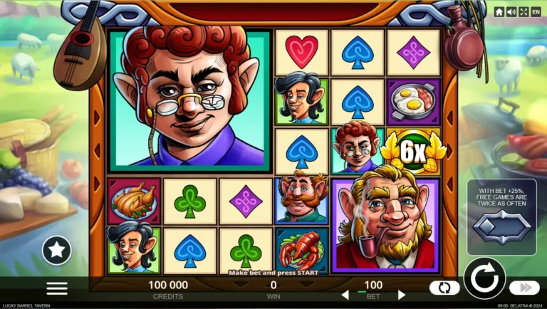 Lucky Barrel Tavern official Belatra slot cover artwork