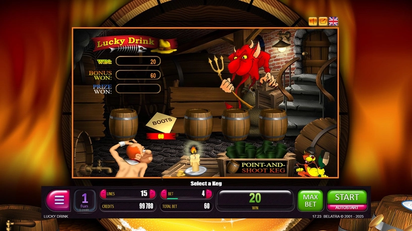 Lucky Drink official Belatra feature artwork for payout and combination notes