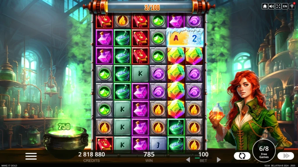 Make It Gold official Belatra gameplay image showing the game presentation