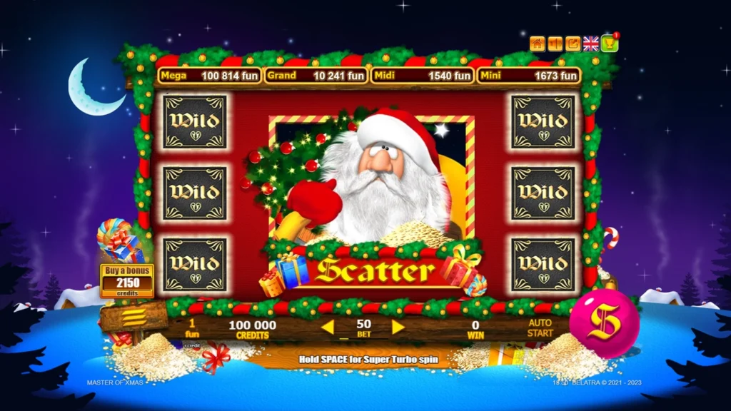 Master of Xmas official Belatra slot cover artwork