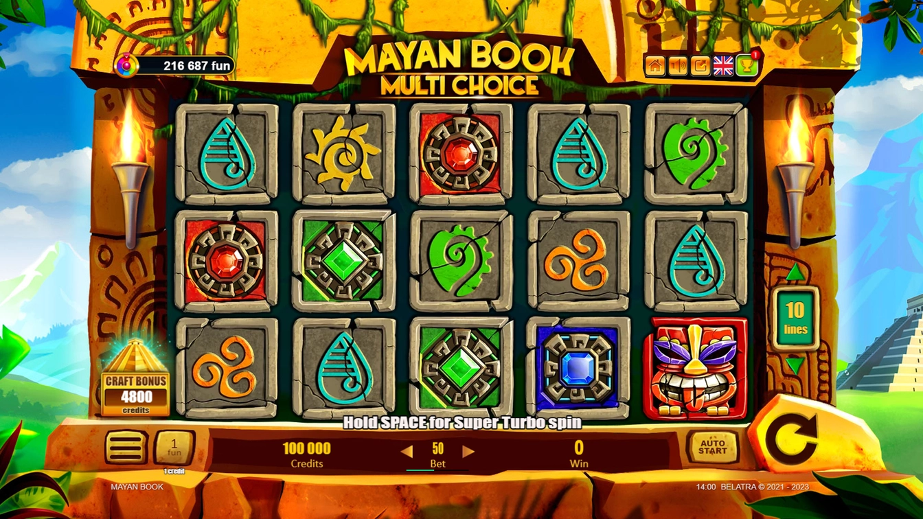 Mayan Book official Belatra slot cover artwork
