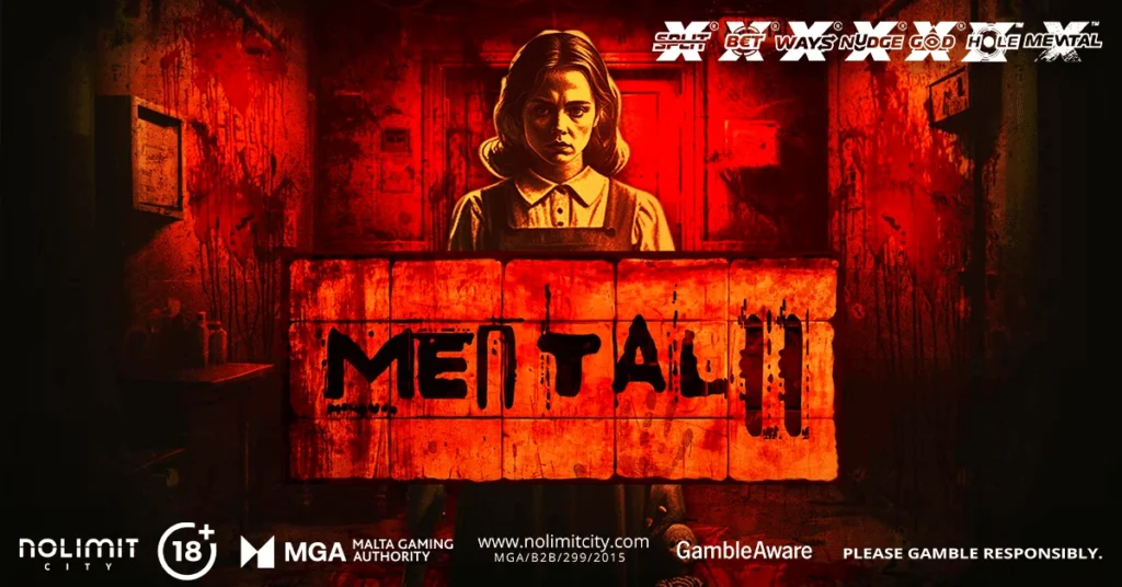 Mental II official Nolimit City wide slot artwork