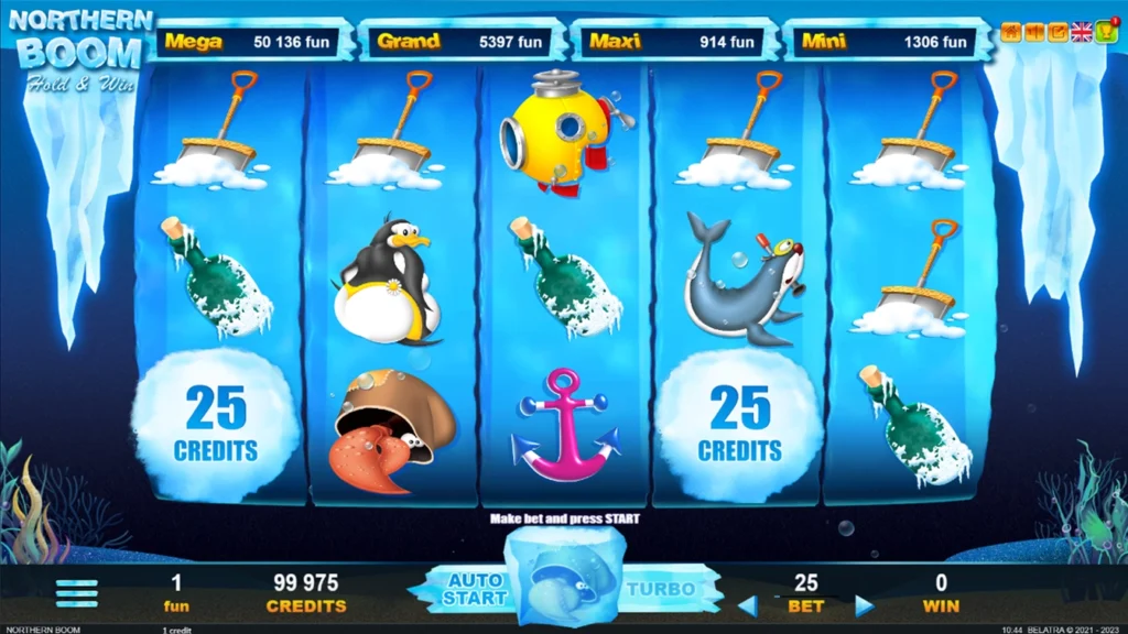 Northern Boom official Belatra gameplay image showing the game presentation