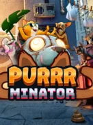 Purrrminator slot cover artwork by Relax Gaming