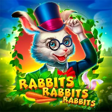 Rabbits, Rabbits, Rabbits! official Endorphina slot cover artwork