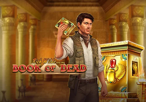 Rich Wilde and the Book of Dead official Play'n GO slot cover artwork