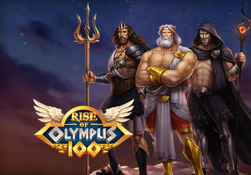 Rise of Olympus 100 official Play'n GO slot cover artwork