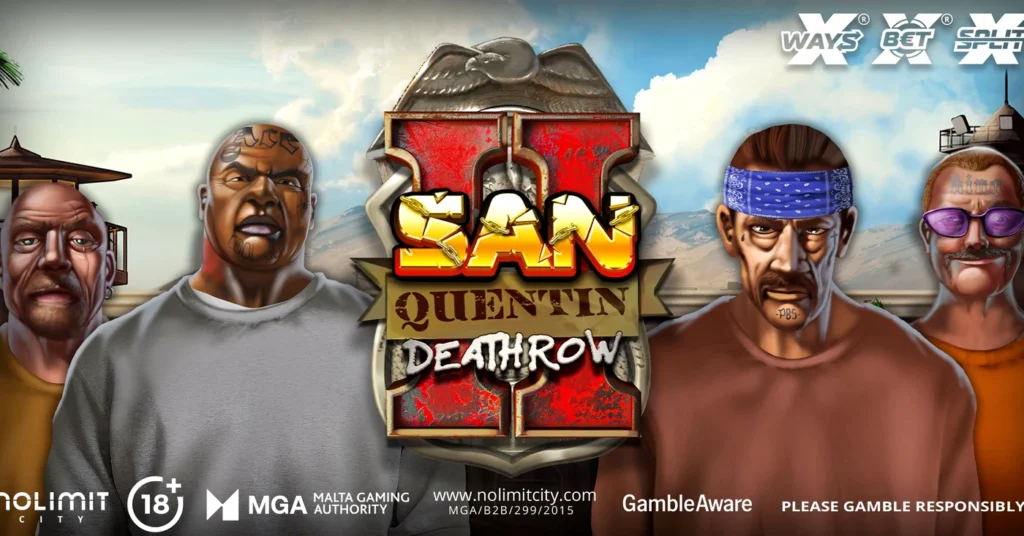 San Quentin 2: Death Row official Nolimit City wide slot artwork