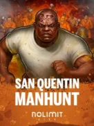 San Quentin Manhunt official Nolimit City slot cover artwork