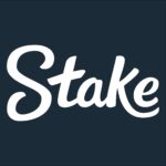 White Stake Casino logo on a dark blue square background