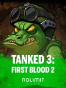 Tanked 3: First Blood 2 official Nolimit City slot cover artwork