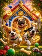 The Dog House Megaways 1000 editorial slot review cover illustration