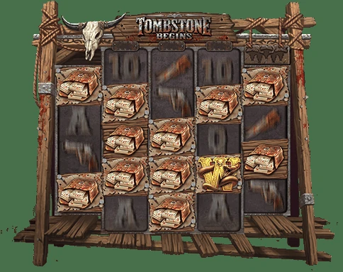Tombstone Begins official Nolimit City gameplay or feature screen