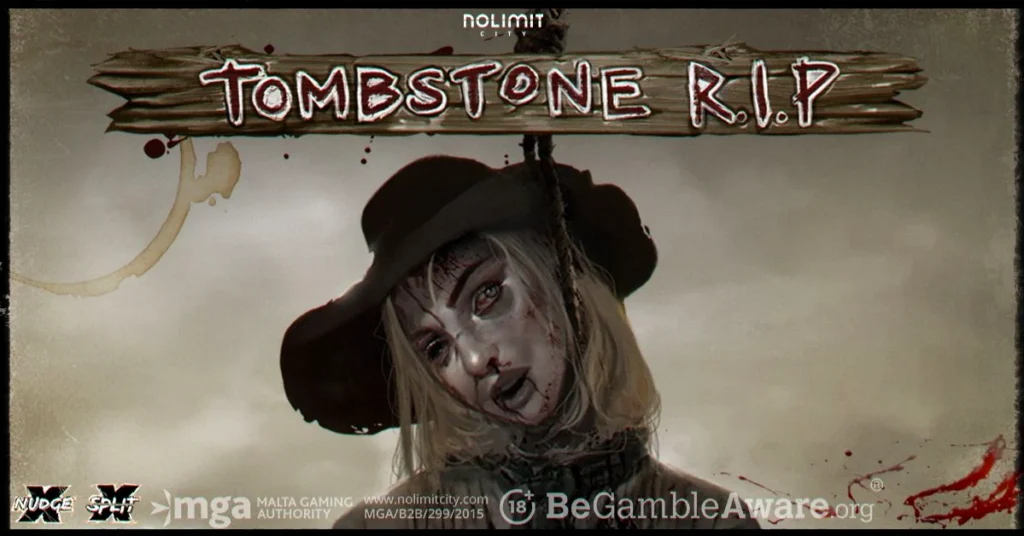 Tombstone R.I.P official Nolimit City wide slot artwork