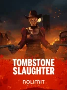 Tombstone Slaughter: El Gordo's Revenge official Nolimit City slot cover artwork