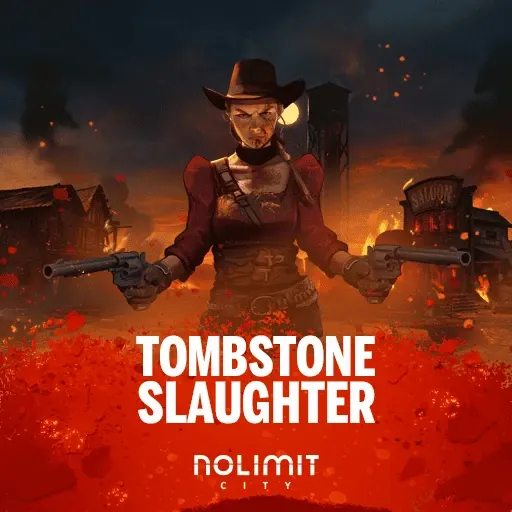 Tombstone Slaughter: El Gordo's Revenge official Nolimit City slot cover artwork