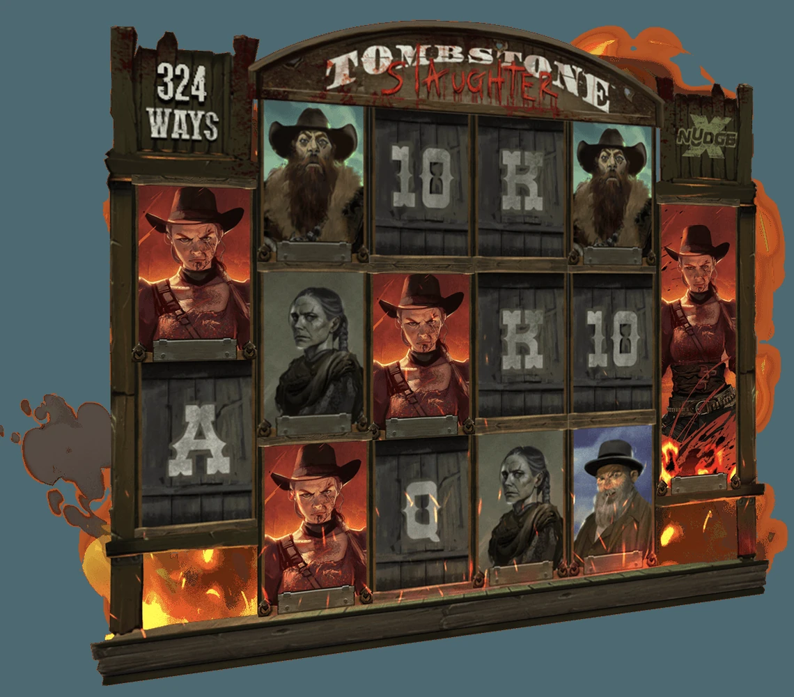 Tombstone Slaughter: El Gordo's Revenge symbols combinations and feature mechanics