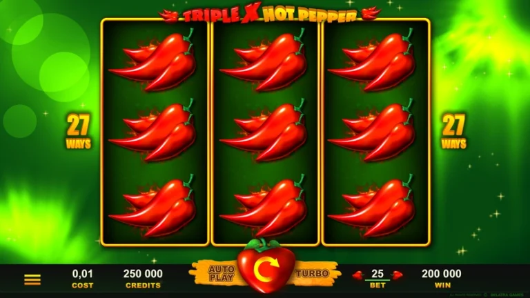 Triple X Hot Pepper official Belatra slot cover artwork