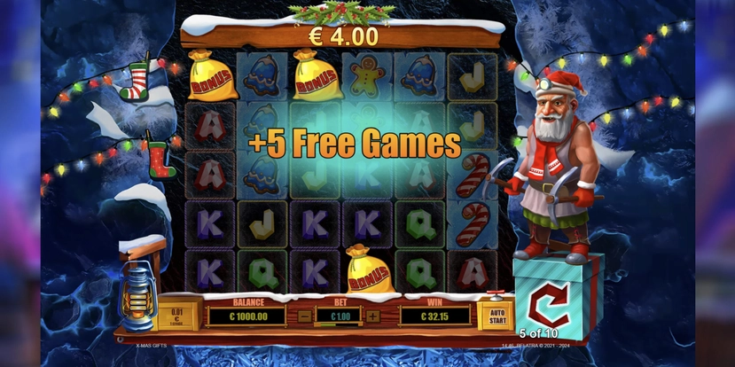X-Mas Gifts official Belatra feature artwork for payout and combination notes